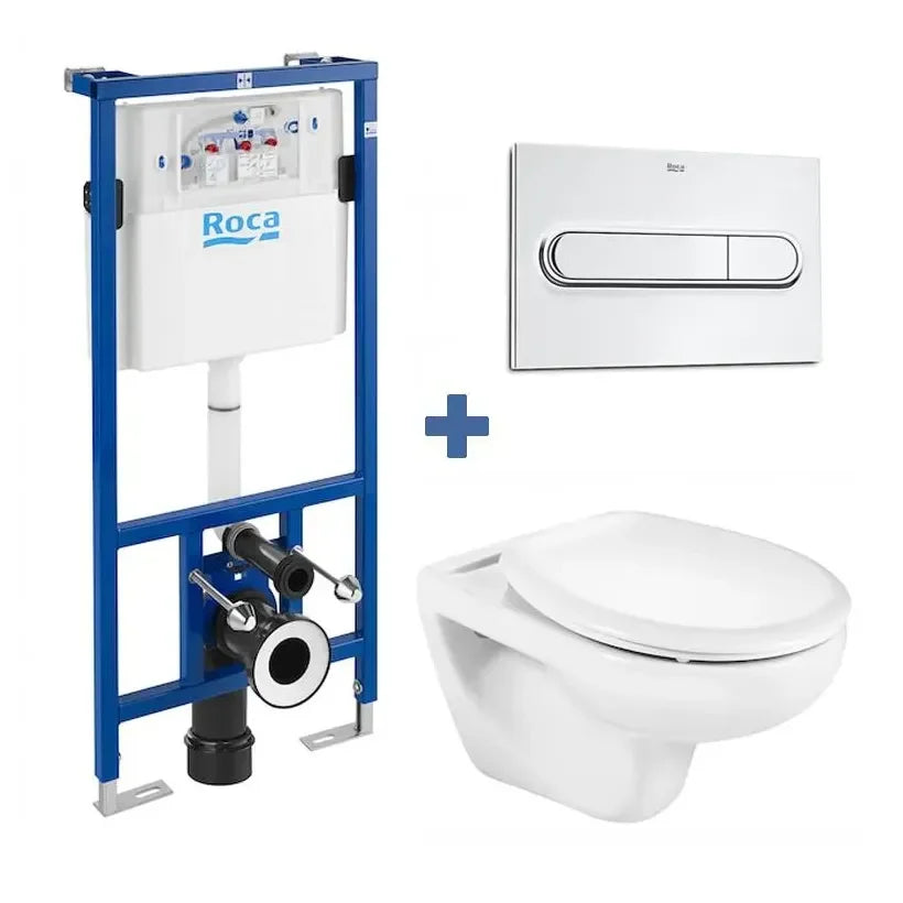 Roca Duplo Victoria Pack de toilettes suspendu recommandé pour les espaces publics