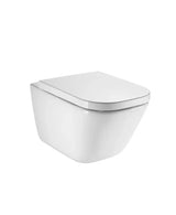Roca Rimless The Gap SQUARE WC suspendu à sortie horizontale avec couvercle et siège