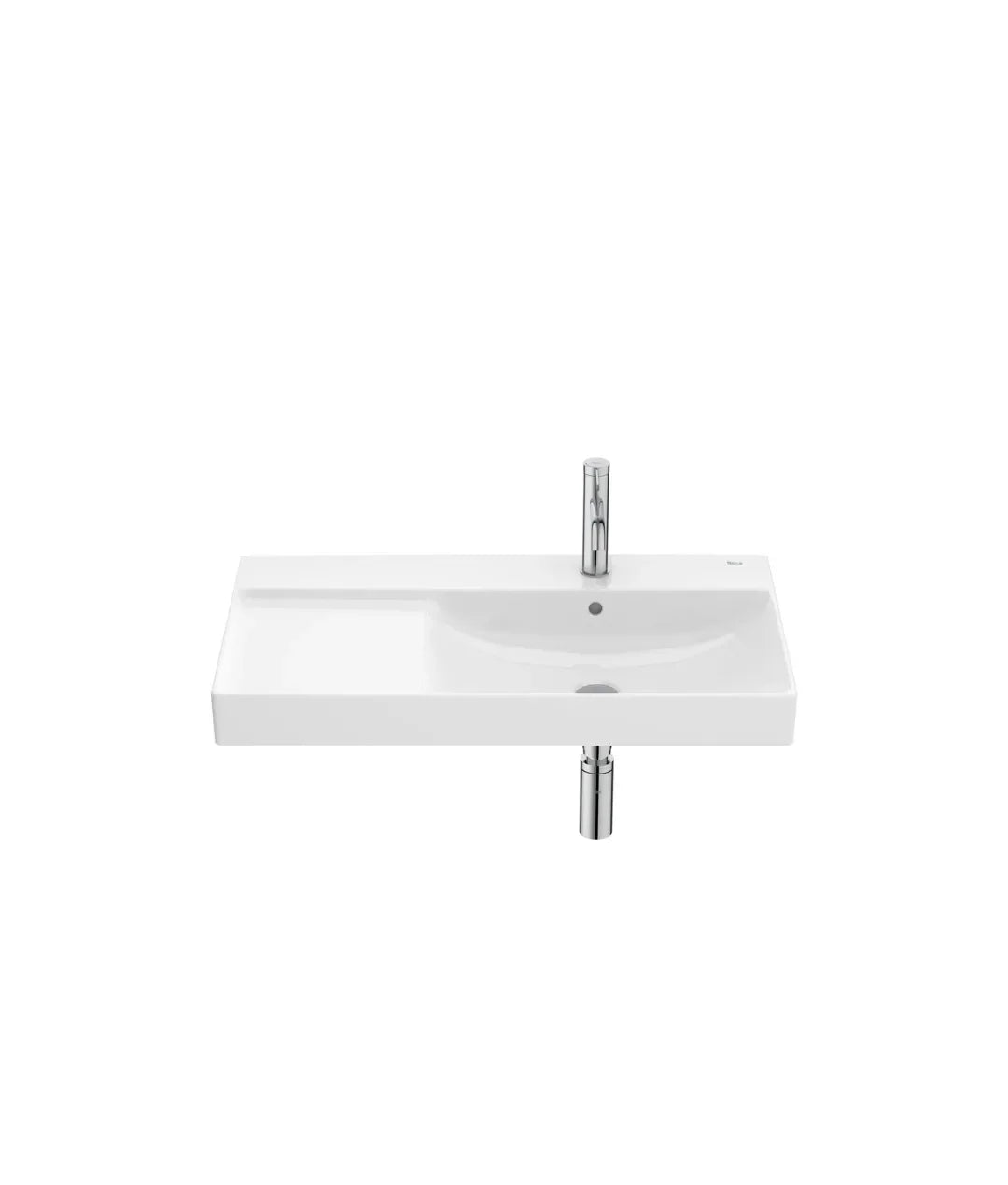 roca_ona_a327688000_lavabo_mural_de_porcelana_finceramic_blanco_brillo_con_cubeta_a_derecha_80x46_cm_1