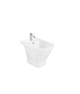 Roca The Gap A357474000 bidet con un agujero de grifería de 35 cm fabricado en porcelana de color blanco Roca