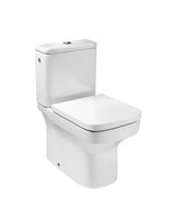 Inodoro compacto salida dual completo fabricado en porcelana de color blanco Rimless Dama Roca