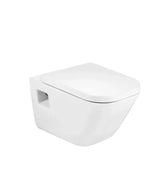 Inodoro suspendido salida horizontal blanco de 54 cm de fondo con asiento y tapa normal o amortiguada The Gap Roca