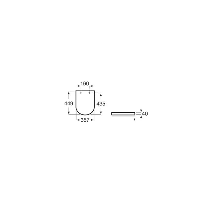 Inodoro suspendido Roca The Gap Round Rimless con cisterna empotrable Duplo WC