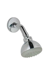 Rociador de ducha con brazo para empotrar de forma circular fabricado en latón con acabado cromado Ordal TRES
