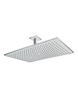 Rociador de ducha con brazo para techo rectangular de latón con acabado cromado TRES