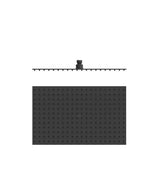Rociador de ducha con rótula orientable diseño rectangular extrafino en acero inoxidable negro mate TRES