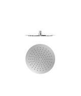 Rociador de ducha con rótula orientable y figura circular, fabricado en acero inoxidable con acabado cromado, Tres