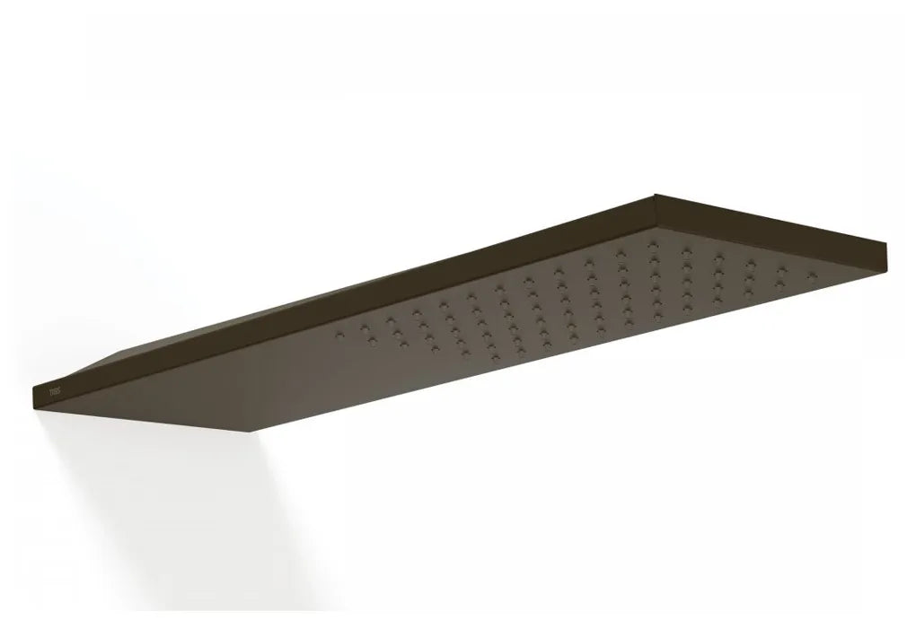 Rociador de ducha para instalación en pared con acabado negro bronce TRES 0