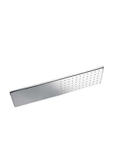 Rociador ducha empotrable en pared de formato rectangular, hecho de acero inoxidable cromado Inox TRES