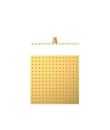 Rociador para ducha cuadrado extrafino de acero inoxidable con acabado oro mate 24K de 30 cm Tres