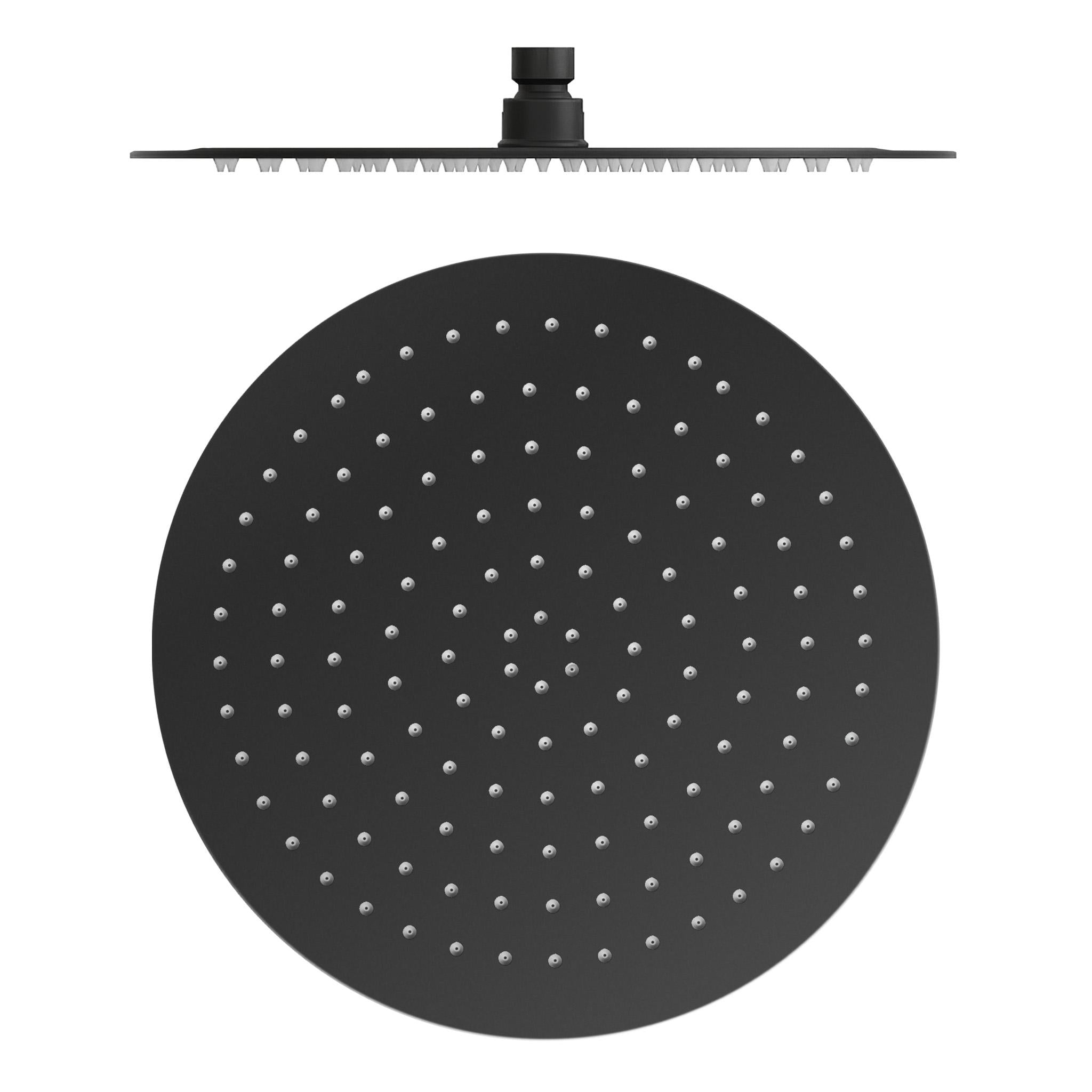Rociador redondo 40cm acero inox negro mate de Valaz 0