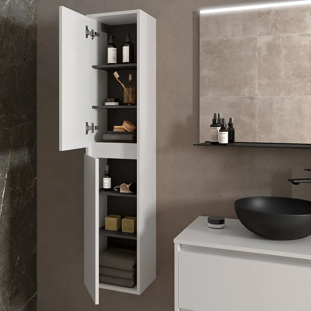 Mueble de Baño 2 Cajones Salgar Noja Blanco - Vista 3