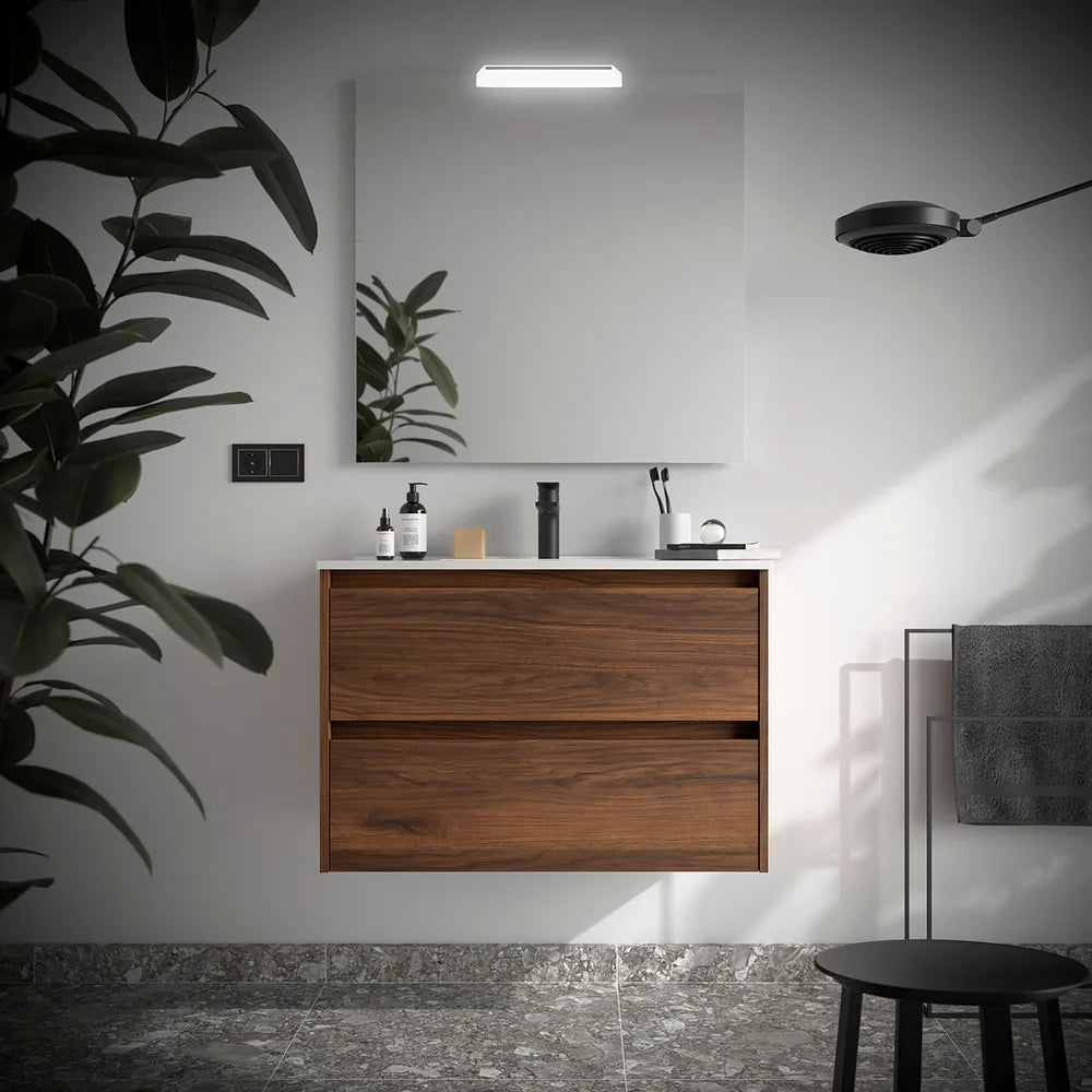 Mueble de Baño con Lavabo y 2 Cajones Salgar Noja 90 cm - Vista 1