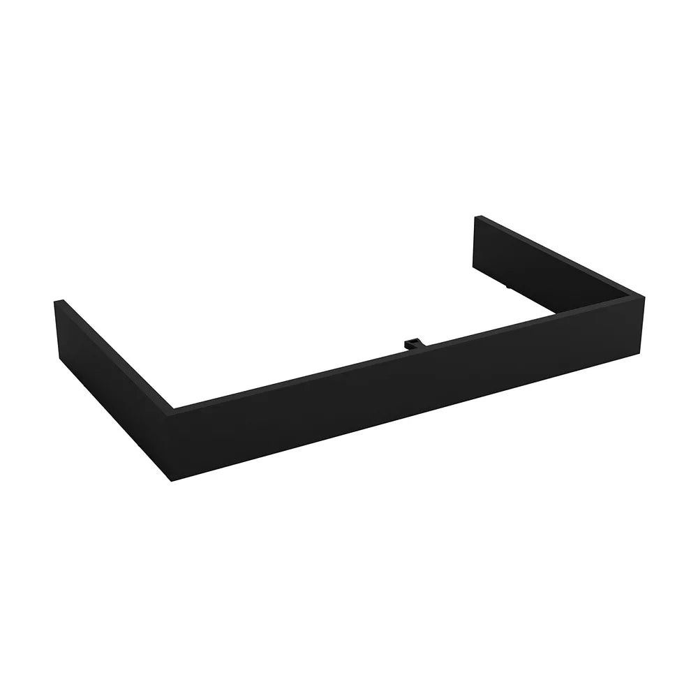 Mueble de Baño con Lavabo y 3 Cajones Salgar Noja 100 cm Negro Satinado - Vista 4