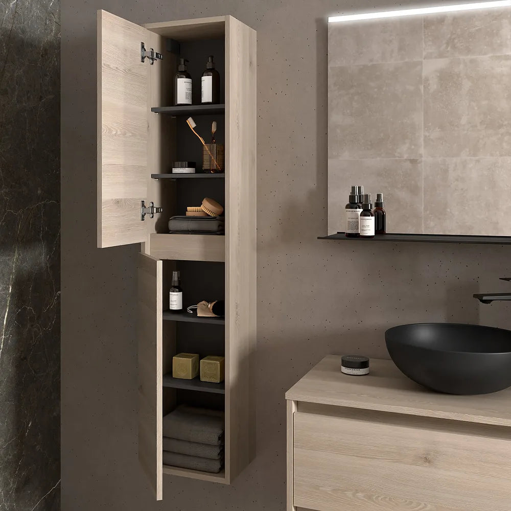 Mueble de Baño con Puertas Salgar Noja 90 cm Roble Natural - Vista 3