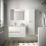 Lavabo de Baño Salgar Noja 90 cm Blanco Brillo
