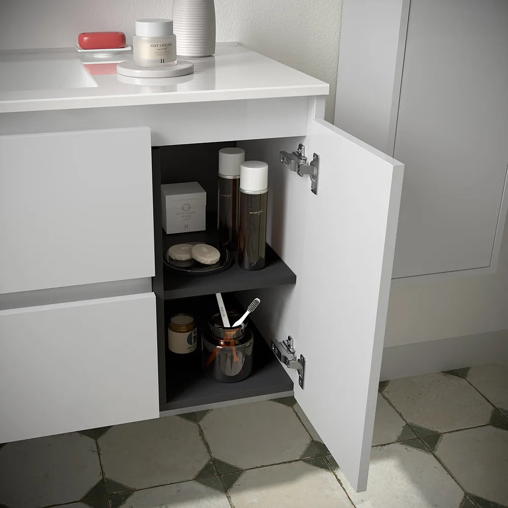 Lavabo de Baño Salgar Noja 90 cm Blanco Brillo - Vista 3