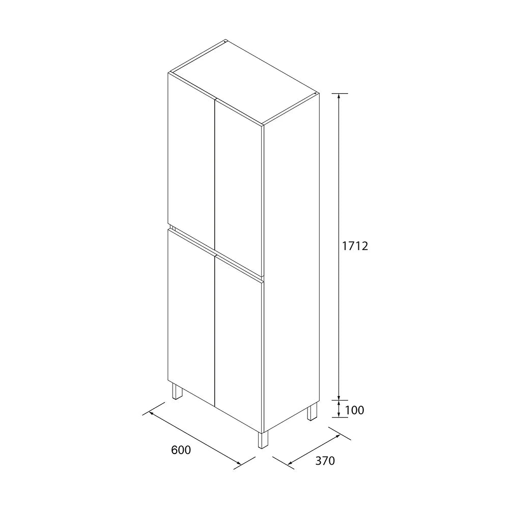 Mueble de Baño con Lavabo Salgar Noja Blanco Brillo - Vista 6