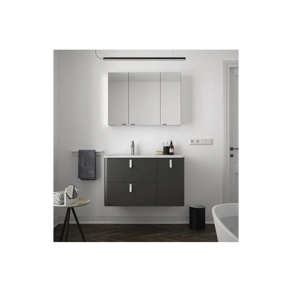 Mueble de Baño con Lavabo Salgar Uniiq 90 cm Gris Antracita - Vista 2