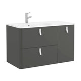 Mueble de Baño con Lavabo Salgar Uniiq 90 cm Gris Antracita