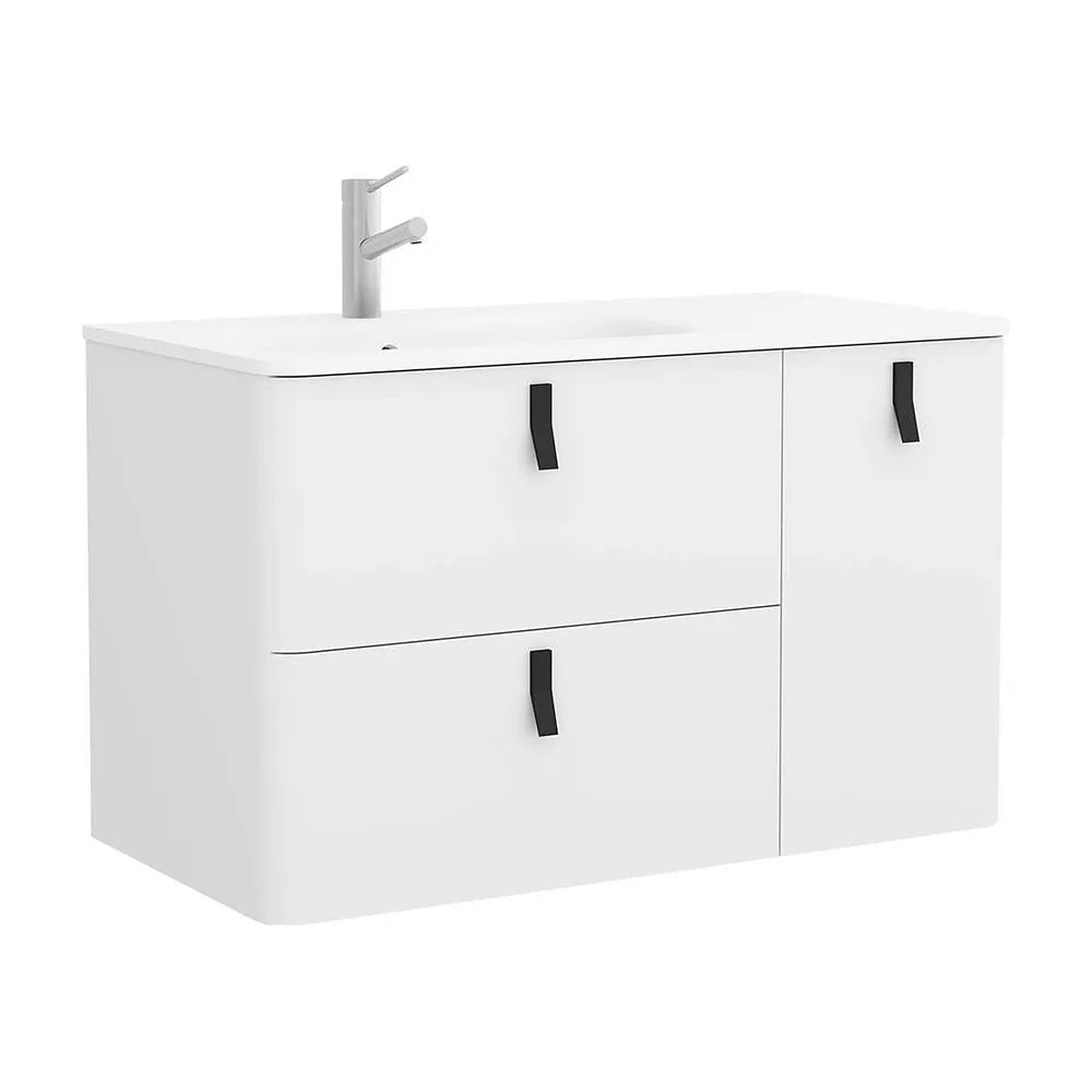 Mueble de Baño con Lavabo Salgar Uniiq 90 cm Blanco Mate - Vista 1