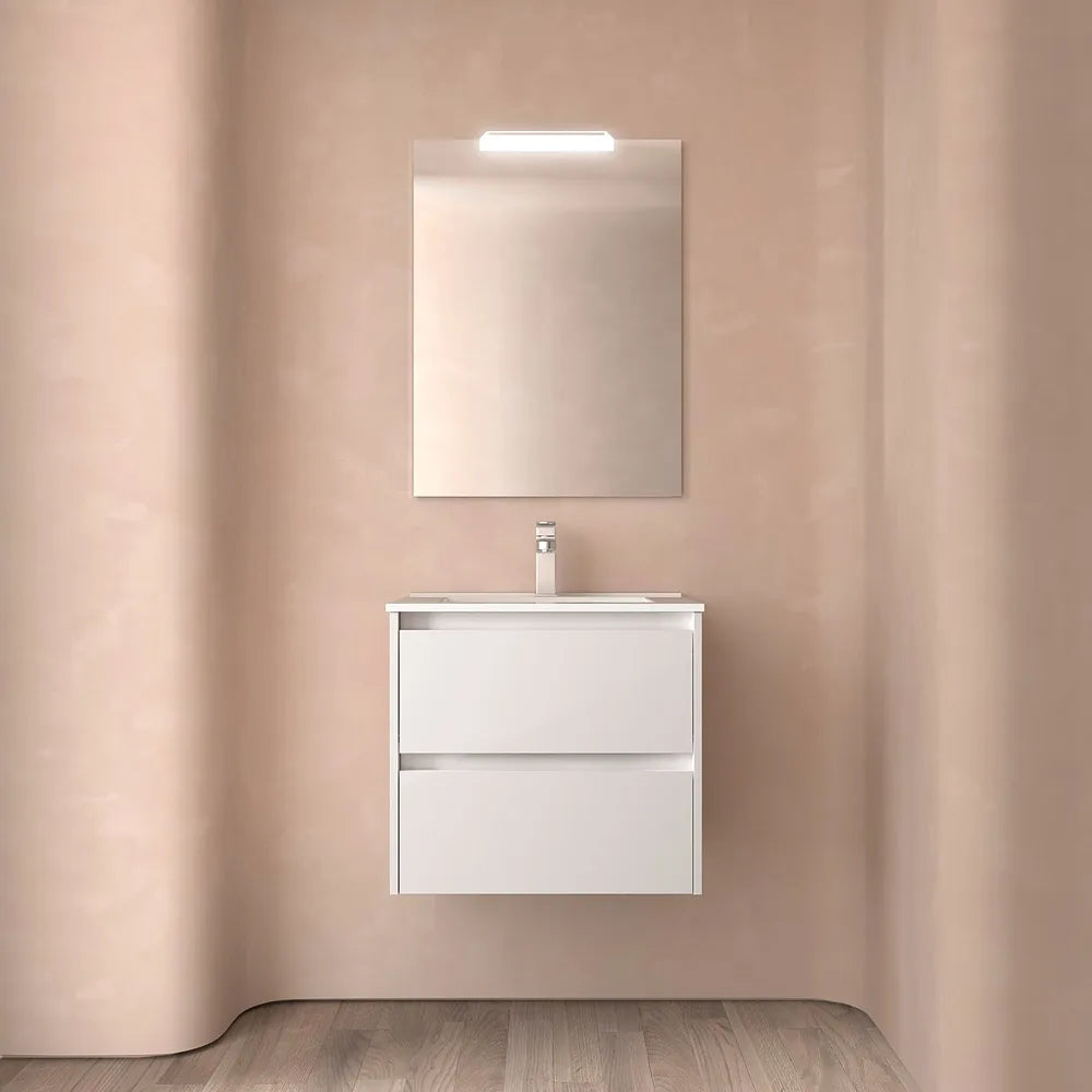 Mueble de Baño 2 Cajones Salgar Noja 60 cm Blanco - Vista 1