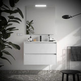 Mueble de Baño con Lavabo y 2 Cajones Salgar Noja