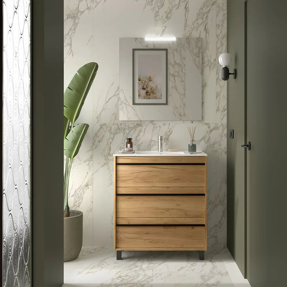 Mueble de Baño con Lavabo y 3 Cajones Salgar Attila - Vista 1