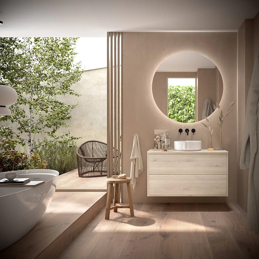 Mueble de Baño con Encimera y 3 Cajones Salgar Optimus Roble Natural - Vista 1