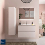 Wall-Hung Bathroom Vanity Unit with Basin Salgar Bequia Matte White