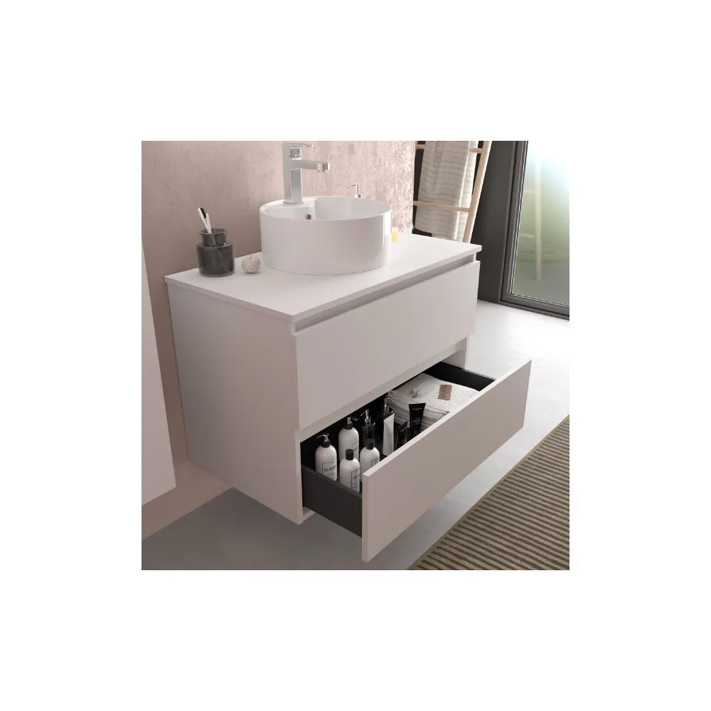 Mueble de Baño Suspendido con Lavabo Salgar Bequia Blanco Mate - Vista 3