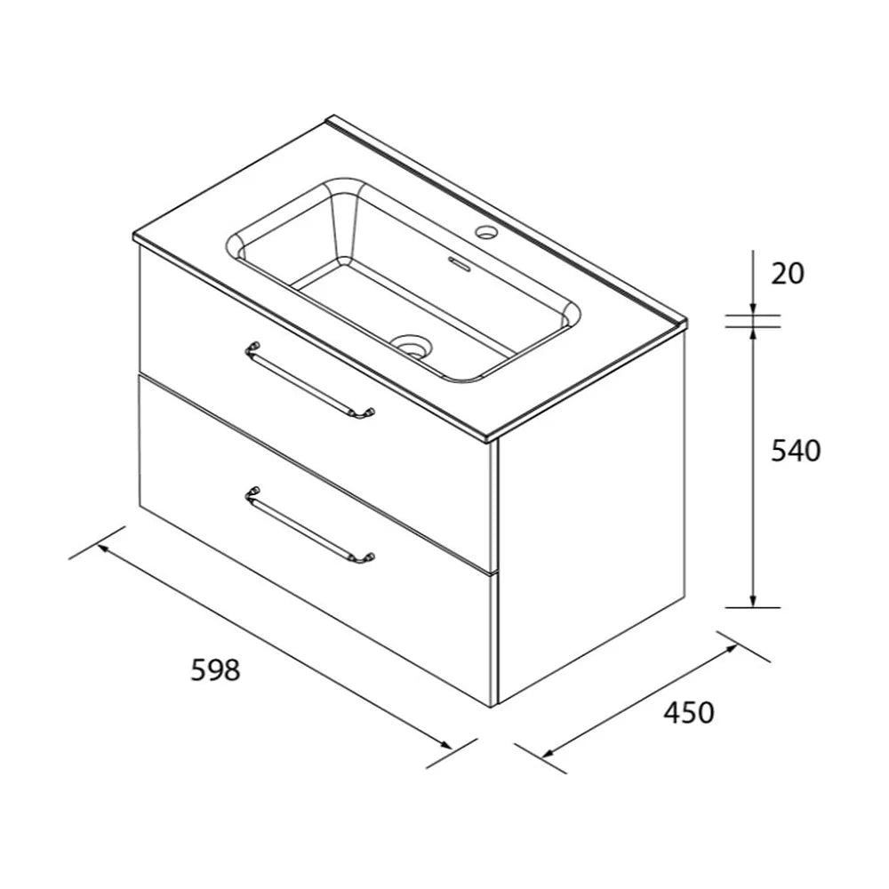Mueble de Baño Suspendido con Lavabo Salgar - Vista 5