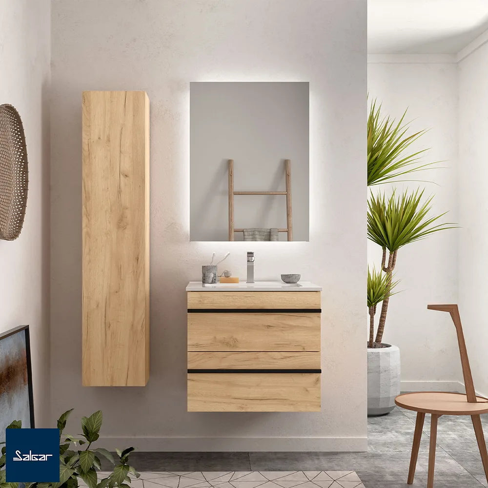 Mueble de Baño Suspendido con Lavabo Salgar 61 cm - Vista 1