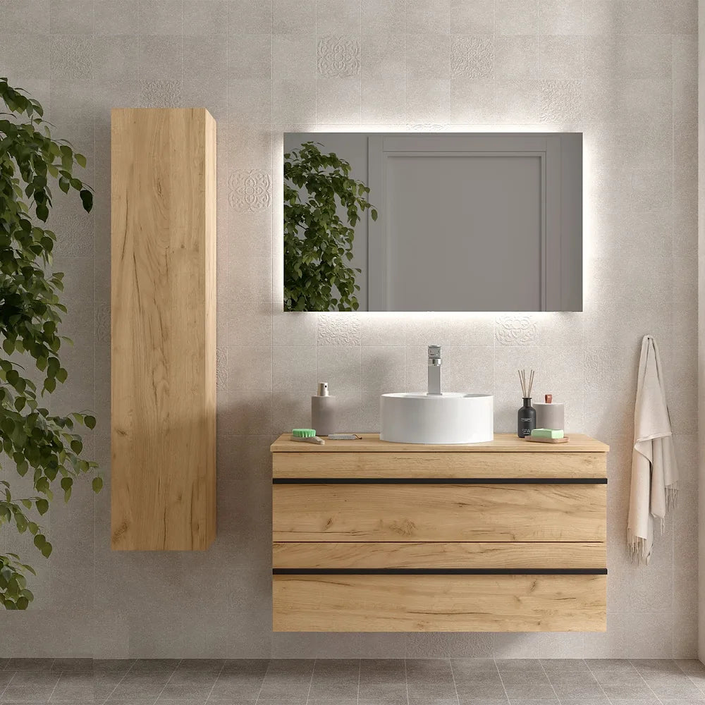 Mueble de Baño Suspendido con Lavabo Salgar 101 cm - Vista 1