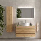 Wall-Hung Bathroom Vanity Unit with Basin Salgar 101 cm