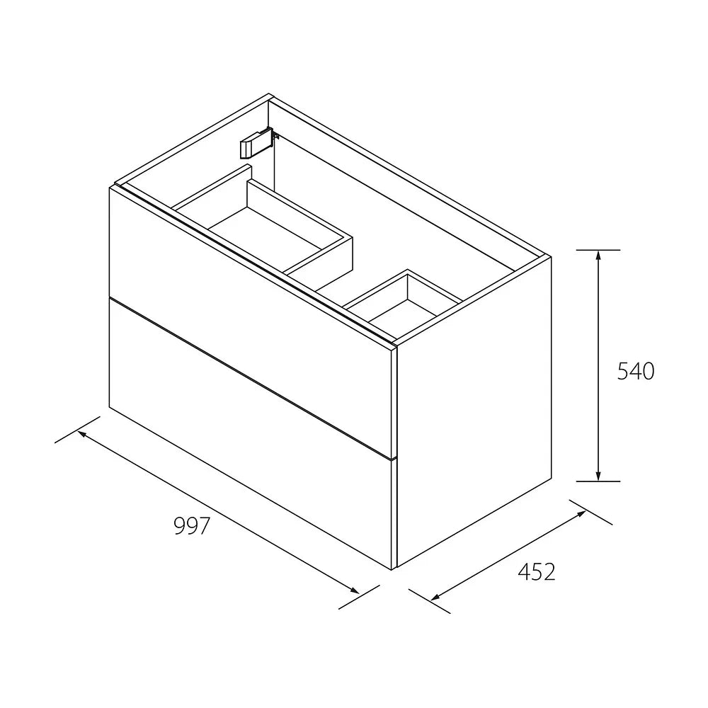 Mueble de Baño Suspendido con Lavabo Salgar 101 cm - Vista 9