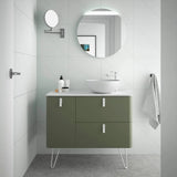 Mueble de Baño Lavabo sobre Encimera Salgar Uniiq 90 cm Verde Bosque