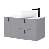 Mueble de Baño Lavabo sobre Encimera Salgar Uniiq 120 cm Gris Humo