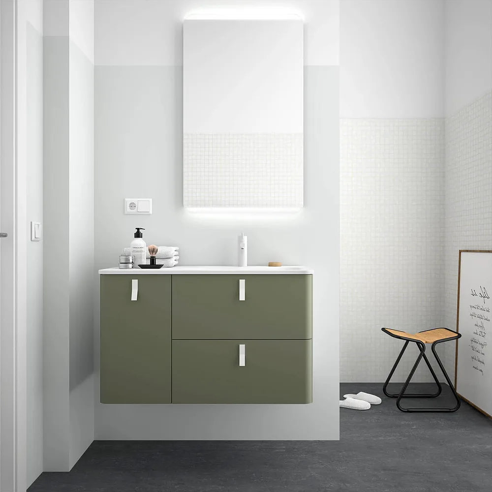 Mueble de Baño con Lavabo Salgar Uniiq 120 cm Verde Bosque - Vista 2