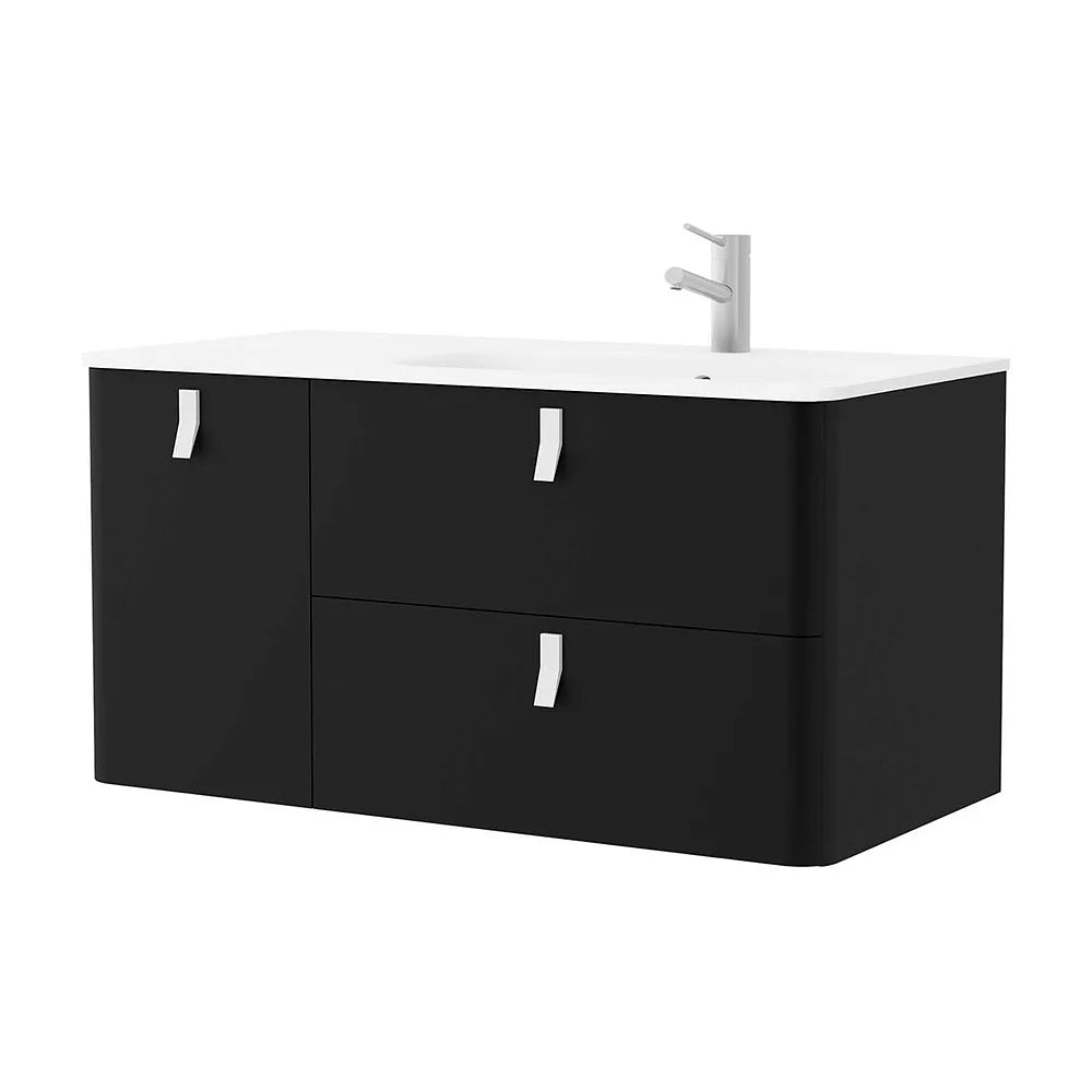 Mueble de Baño con Lavabo Salgar Uniiq 120 cm Negro Mate - Vista 1