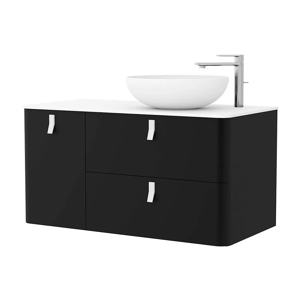 Mueble de Baño Lavabo sobre Encimera Salgar Uniiq 120 cm Negro Mate - Vista 1