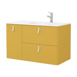 Bathroom Vanity Unit with Basin Salgar Uniiq 120 cm Sun Yellow