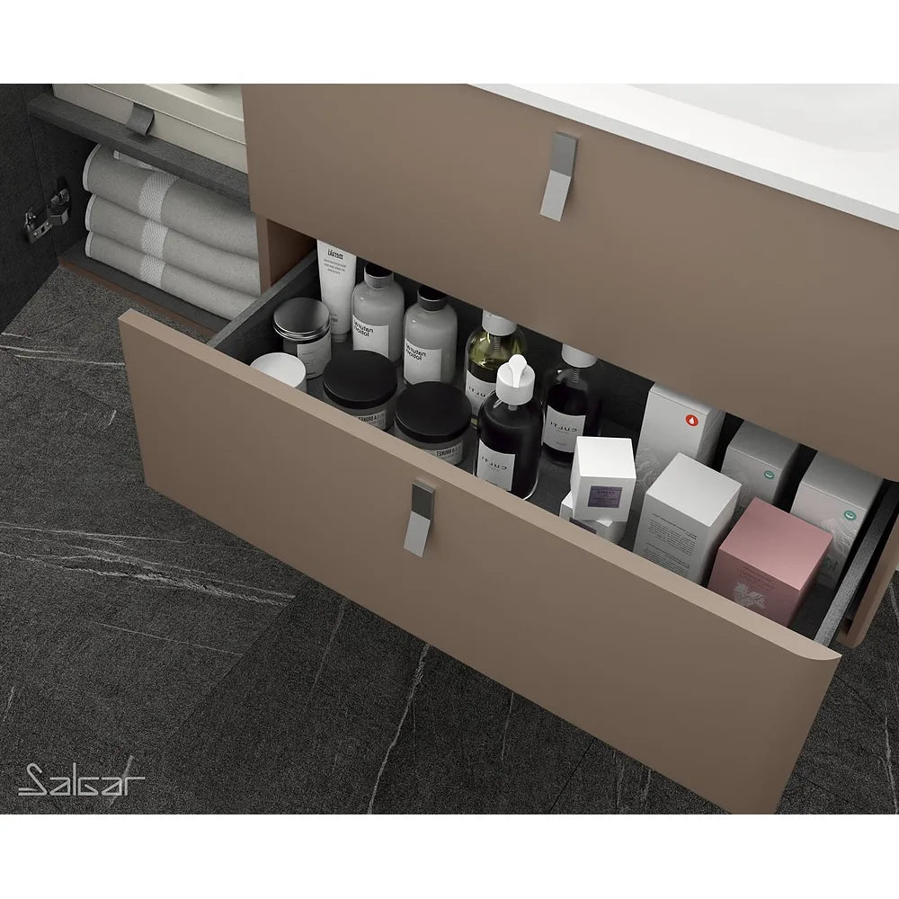 Mueble de Baño con Patas Lavabo sobre Encimera Salgar Uniiq 120 cm - Vista 2