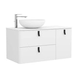Bathroom Vanity Unit Countertop Basin Salgar Uniiq 120 cm Matte White