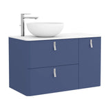 Bathroom Vanity Unit Countertop Basin Salgar Uniiq 120 cm Blue