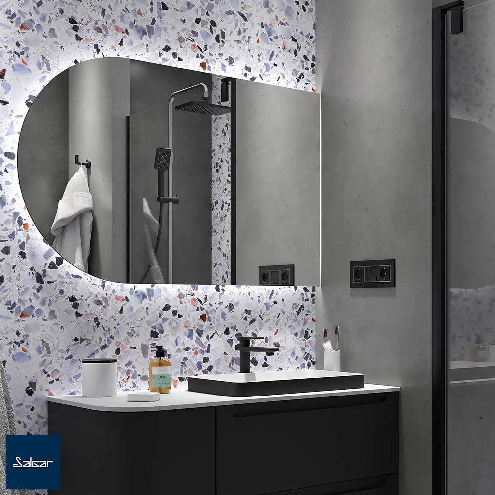 Mueble de Baño con Lavabo Salgar Uniiq 120 cm Gris Antracita - Vista 12