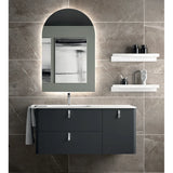 Bathroom Vanity Unit with Basin Salgar Uniiq 120 cm Anthracite Grey