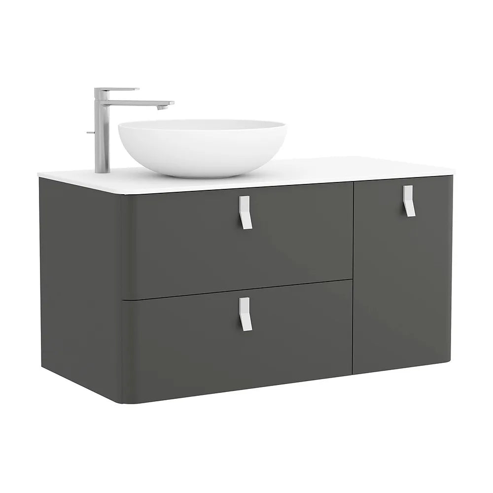 Mueble de Baño Lavabo sobre Encimera Salgar Uniiq 120 cm Gris Antracita - Vista 1