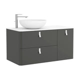 Mueble de Baño Lavabo sobre Encimera Salgar Uniiq 120 cm Gris Antracita