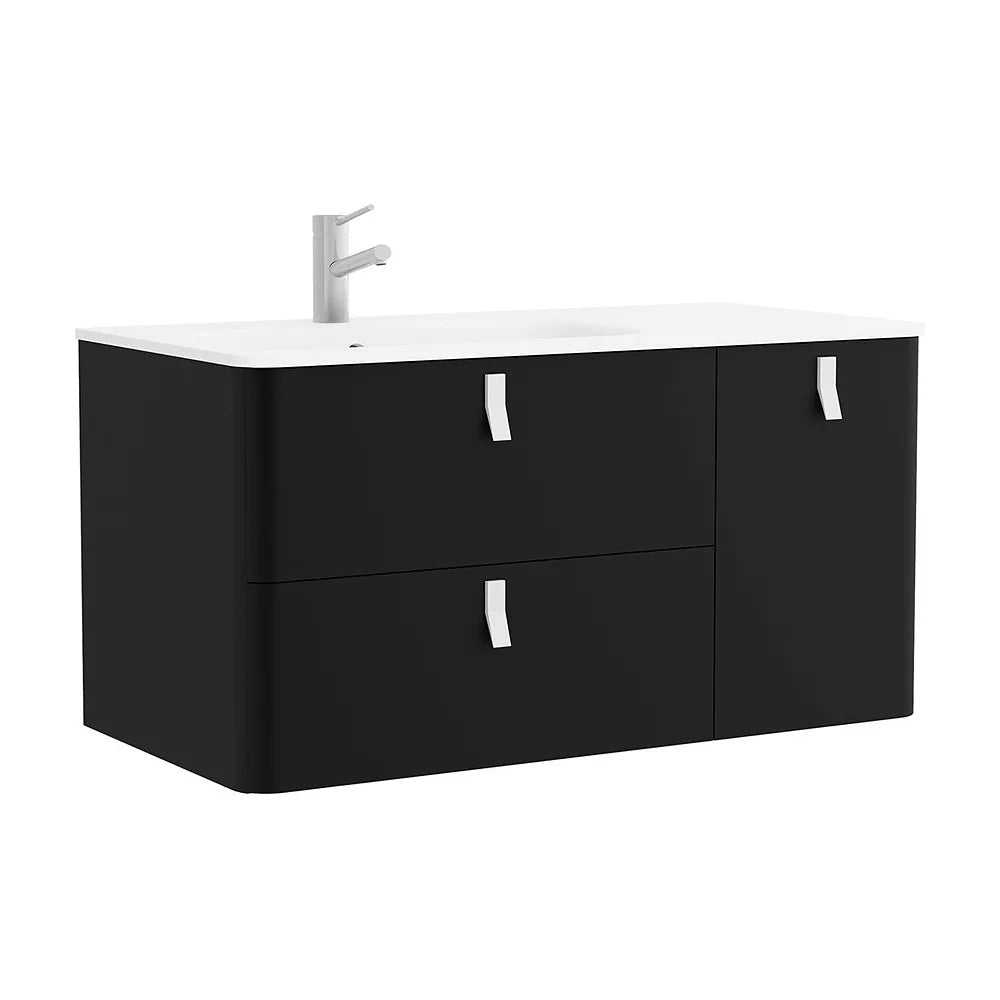 Mueble de Baño con Lavabo Salgar Uniiq 120 cm Negro Mate - Vista 1